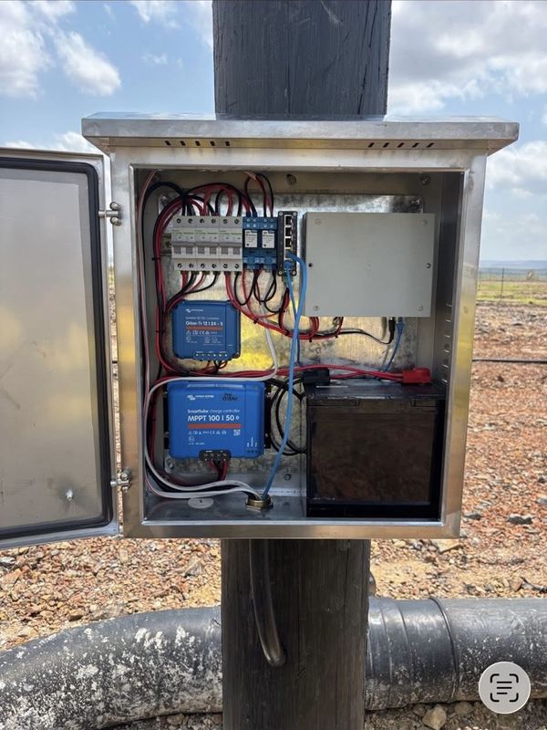 Solar power enclosure with Victron equipment